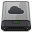 Grey iDisk B Icon 32x32 png
